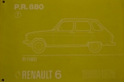P.R.880 R1180 RENAULT 6 1969-1975
