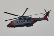 Morten 14 juli 2021 - SAR Queen Leonardo AW101 0273 over Høyenhall, den største forskjellen fra Sea King til AW101 er overgangen fra et analogt til et digitalt helikopter