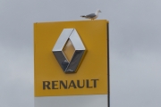 Renaultskilt og en Måke - bilde tatt av Knut