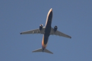 Morten 6 juli 2018 - Kl. 05.42 Stort fly over Høyenhall, men hvilket selskap er dette? I ettertid så tror jeg dette er G-NPTA som er West Atlantic UK med sin Boeing 737-800 fra 2004