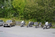 Det var en gjeng med motorsykler der også og da traff vi våre forrige naboer på tur
