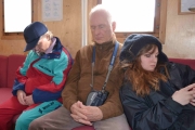 2012 bilde. Nå satt vi nede i båten etter en lang dag, tror dere det var søvndyssende?