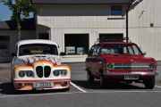 Den til venstre er en Volvo PV 544 fra 1962, ja du leste riktig nå. Neste er en Opel Kadett caravan fra 1967, biler du ikke ser i Våler hver dag, så nå var vi heldige