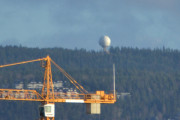 Neste stoppested er radartårnet på Haukåsen, vil ha det fra ovenifra også. Men du kan lure på hvor dette bildet er tatt i fra