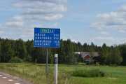 Bare 10 mil igjen til Borlänge, det burde si at vi er der om et par timer