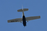 Morten 23 juni 2020 - LN-ASR over Høyenhall, det er et Cessna U206F Stationair fra 1976 og kan ha på Flottører også