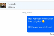Vi vil ikke ha konkurranse, disse bilene bør få lov å stå inne på låven sin. Jeg håper han hører på meg, ellers så må han selge den til meg, det er ikke hvem som helst som for kjøre en 6-er