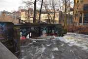 Kvernen for maling av korn før år 1200 og som var i kontinuerlig mølledrift til 1985 tatt ovenfra