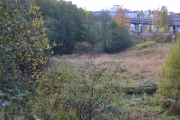 Dette er det eneste stedet elven for svinge seg over en stor åpen slette