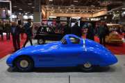 Retromobile 2020 - Bilen hadde en motor som tilsvarte en motorsykkel på 350 cc. Denne prototypen tilhørte grev Bernard de Lassée