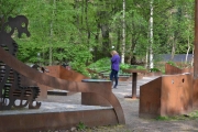 Viking hagen og av en eller annen grunn kom min bedre halvdel med på bilde.