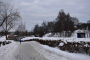 Nesten framme, det har kommet en del snø i helgen