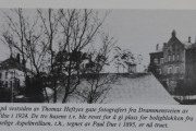 Thomas Heftyes gate 18. Oslo Bymuseum skrev dette i Byminner i 1984, da kan jeg bekrefte at bygget står fremdeles i 2020