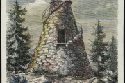 Thaulows tårn på Volvat. Jeg fant ingen bilder av tårnet, men Oslo Museum hadde et bilde (Fotograf Rune Aakvik) av en tegning av tårnet. Jeg har funnet ut at det kom opp før 1850 og ble revet rundt 1914, så dukker det opp et navn til, Den grønne Manelon