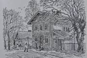 Akersbakken 30. Alf Næsheim var her 30 år før meg og tegnet huset. Han har en bedre vinkel, men da dekker vi begge husene