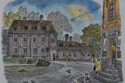 Damstredet 1-3. Heldigvis så var Alf Næsheim her også i 1991 og tegnet i farger