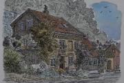 Damstredet 9. Men Alf Næsheim var her i 1991 og tegnet huset, så da blir det ikke noe problem