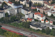 St. Halvards gate. Nå har dere fulgt meg litt oppover gaten, så nå tar vi et overblikk fra et flyfoto jeg tok i 2019