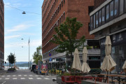 Tordenskiolds gate 9 er helt på høyre side og er fra 1874 og 1950-åra, veldig mye historie her
