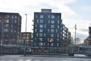 Ensjøveien - Ensjø T-banestasjon. Nå kommer jeg ned Gladengveien og tar bilde av krysset i desember 2024. Jeg har noen bilder fra T-banen her