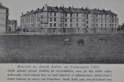 Jacob Aalls gate-Suhms gate. Kilde: Oslo Bymuseum Byminner 1960. Tenk at det bare var gress på Jessenløkken i 1908. Men nå skal vi videre opp gaten