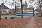 Frognerparken. SL-79 trikken i Kirkeveien