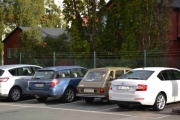 Fredag morgen - det var for fult i går, fikk ikke parkert sammen