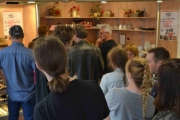 Fredag - frokost-kø rett utenfor Frederikshavn