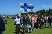 Lørdag - hallo, hvorfor vinker de med det finske flagget, har vi tapt allerede?