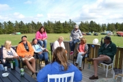 Lørdag - så sitter vi på verandaen da, hva vil skje her?
