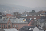 Må bare gjøre meg litt kjent oppe på takterrassen, er jo første dagen med kamera