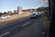 Så kjører det en Buick Riviera 2dørs Sedan fra 1972 forbi oss, ikke en bil du ser hver dag