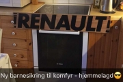 Vi tar med oss Renault barnesikring på turen, kanskje vi for solgt den? Var i utgangspunktet ikke til salgs da.