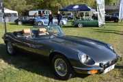 Som du sikkert ser så er det mange staselige biler her i dag. Dette er en Jaguar E-type fra 1974 og selvfølgelig sitter det en V12 motor i denne