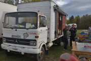 Som du ser er vi alle veteraner her på Ekeberg, dette er en Mercedes Benz LP 913 fra 1976