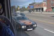 Jeg skal alltid ta bilde av en veteran mens vi tar bussen, og her kommer det en. Det er en Ford Mustang fra 1973