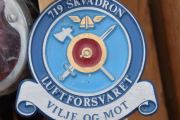 Eller dette merke her, 719 Skvadron Luftforsvaret Vilje og mot, nå er vi rundt 1966 og det er kanskje en av Luftforsvarets minst kjente skvadroner