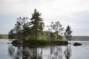 Utsikten fra stranden rett nedenfor, vakkert