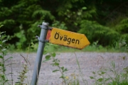 Gått en gang til høyre så til venstre og så ... Vi tar et bilde av et skilt i tilfelle jeg ikke finner tilbake