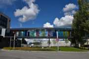 Så prøvde jeg å ta en snarvei igjennom Kongsberg Teknologipark, det gikk heller ikke så bra da veien endte her