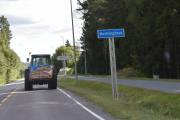 Endelig et skilt men det står Hvittingfoss, er enda i Kongsberg kommune men har kjørt litt feil