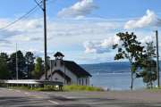 Neste vi ser er Nesbygda Kirke som er en langkirke i Nesbygda i Drammen kommune