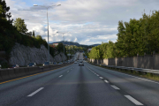 Men nå er det strake veien hjem og det er mer trafikk utover som dere ser