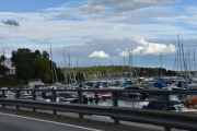 Båtene som ligger ved Sandvika