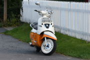 Dette er en Peugeot Django men årstallet vet jeg ikke. Med dette så takker jeg for denne turen også