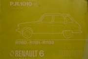 P.R.1010 R1180-R1181-R1189 RENAULT 6 1976-1979