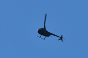 Morten 1 august 2020 - Robinson R44 helikopter over Høyenhall, men jeg kan ikke se hvem det er