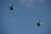 Morten 24 desember 2020 - To Bell 412 Arapaho helikoptre i formasjon over Høyenhall