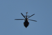 Morten 24 juni 2020 - Politihelikopter over Høyenhall, klokken er 21.54. Det er ikke mulig å identifisere dem klokken 22 om kvelden