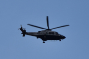 Morten 3 juni 2020 - LN-ORA over Høyenhall på kvelden, klokken er 21.13. Jeg er ikke helt sikker, men at det er Politiet som er ute med sin Leonardo AW169, er helt sikkert